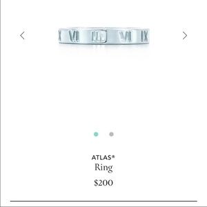 Tiffany & Co Atlas ring silver